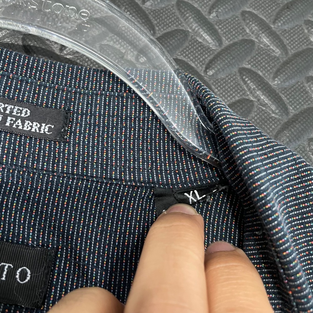 Riscatto‎ Dark Gray Button Up Dress Shirts Men's Size XL Casual Wear Comfort - Picture 5 of 9